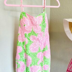 Lilly Pulitzer Pink and Green Seersucker Dress